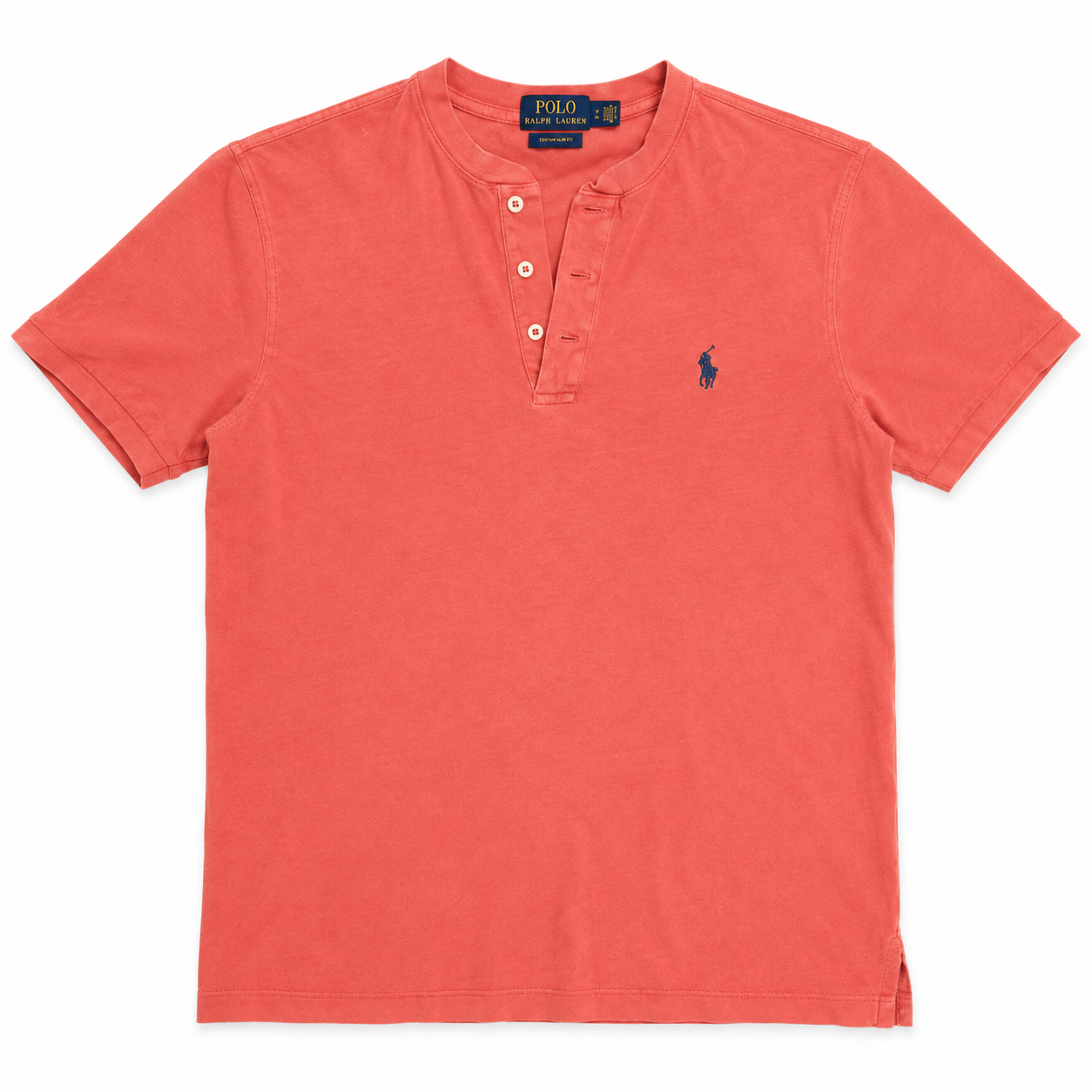 Authentic Ralph Lauren Coral Henley T-Shirt