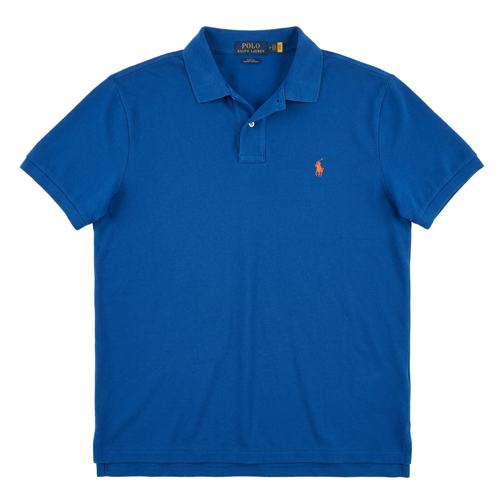 Authentic Polo Ralph Lauren Blue Slim Fit Polo Shirt