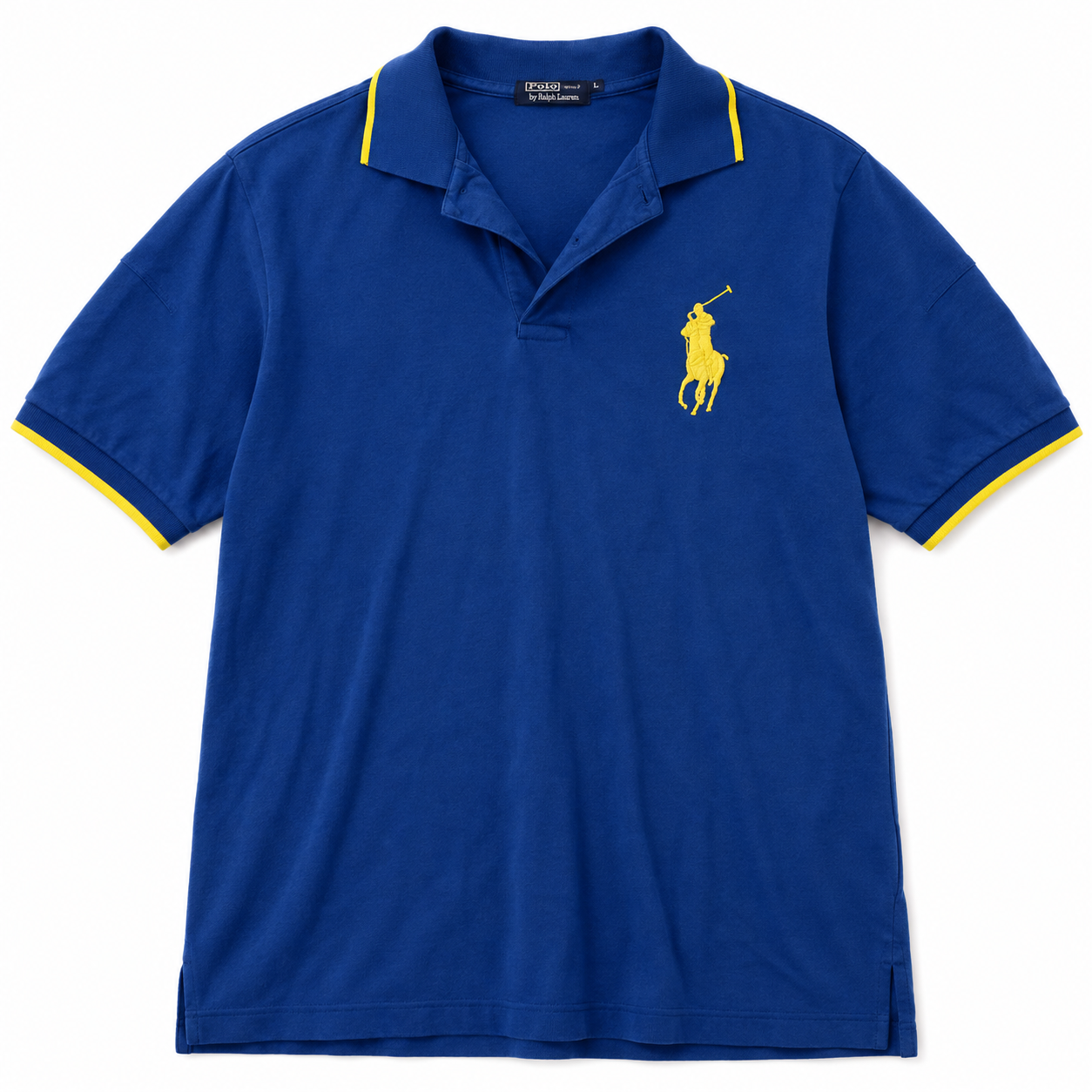 Authentic Polo Ralph Lauren Blue Big Pony Polo Shirt