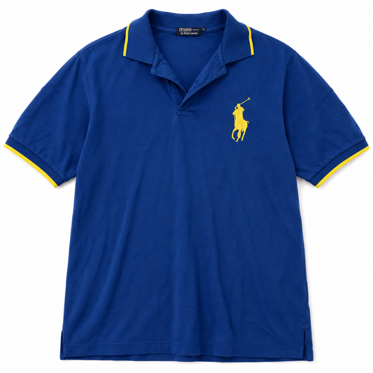 Authentic Polo Ralph Lauren Blue Big Pony Polo Shirt