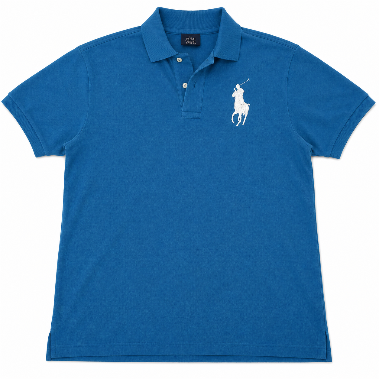 Authentic Polo Ralph Lauren Blue Big Pony Polo Shirt