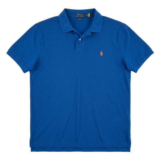 Authentic Polo Ralph Lauren Blue Slim Fit Polo Shirt