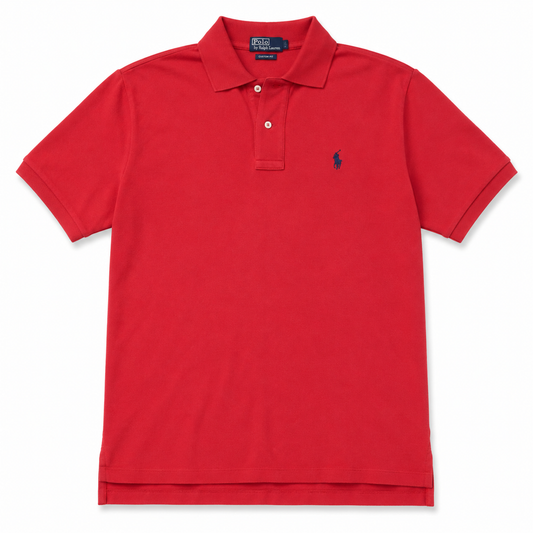 Authentic Polo Ralph Lauren Red Custom Fit Polo Shirt